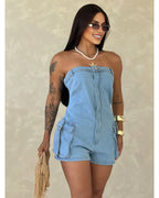 Macaquinho Jeans Diana