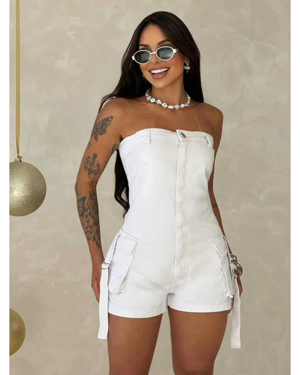 Macaquinho Jeans Diana