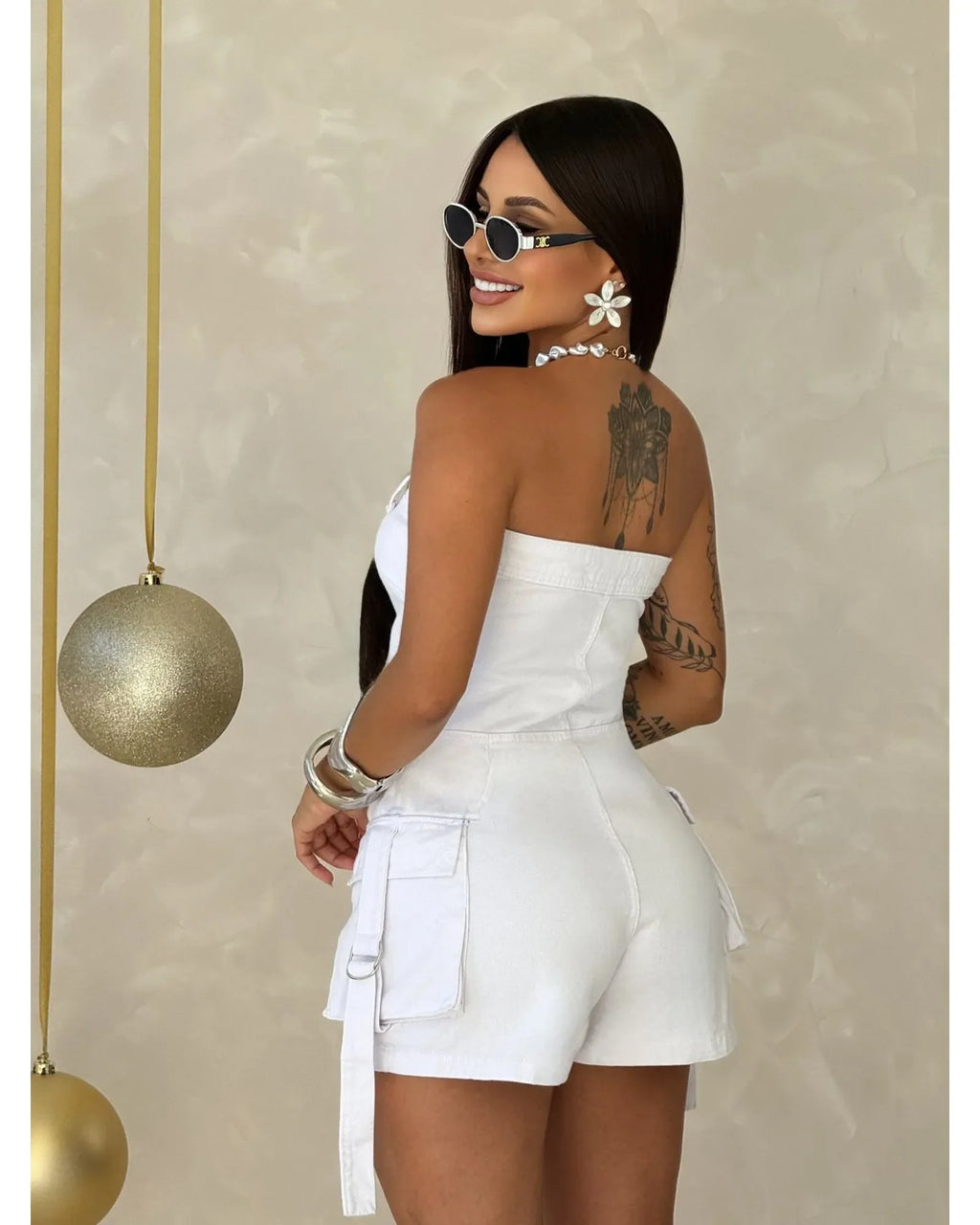 Macaquinho Jeans Diana