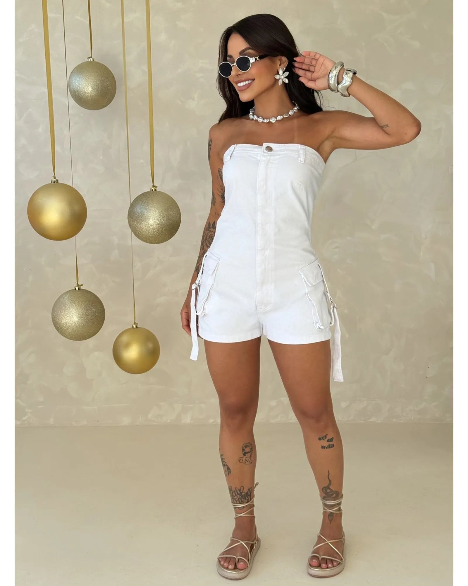 Macaquinho Jeans Diana