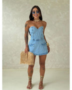 Macaquinho Jeans Sabrina